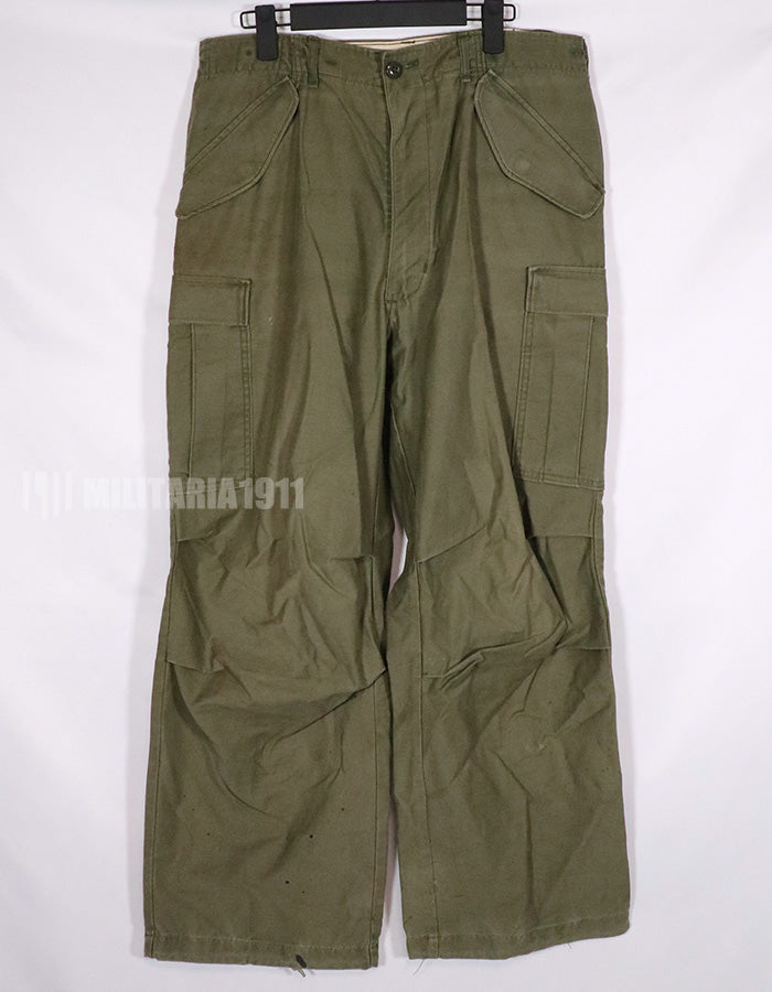実物　1974年製 M65 コットンフィールドパンツ　中古品　退色あり