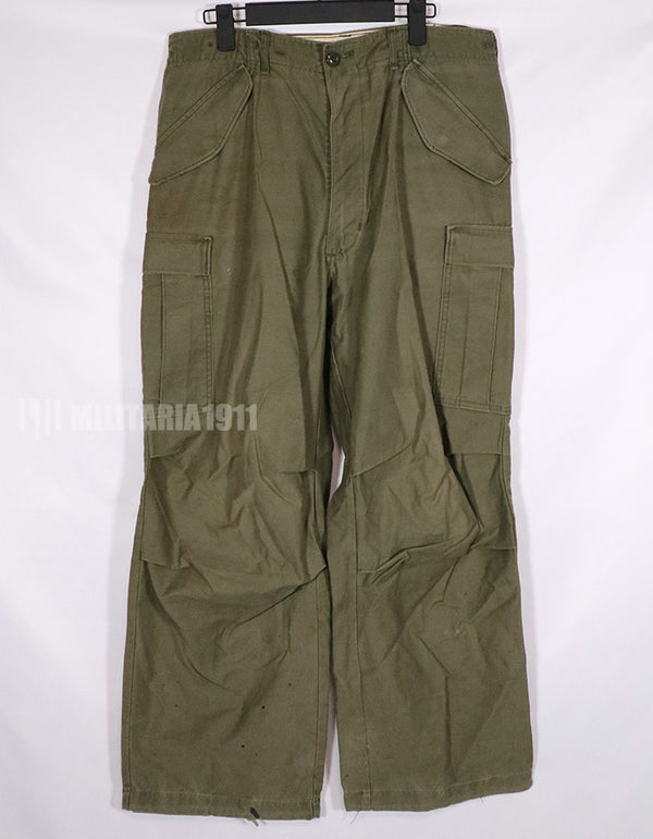 実物　1974年製 M65 コットンフィールドパンツ　中古品　退色あり