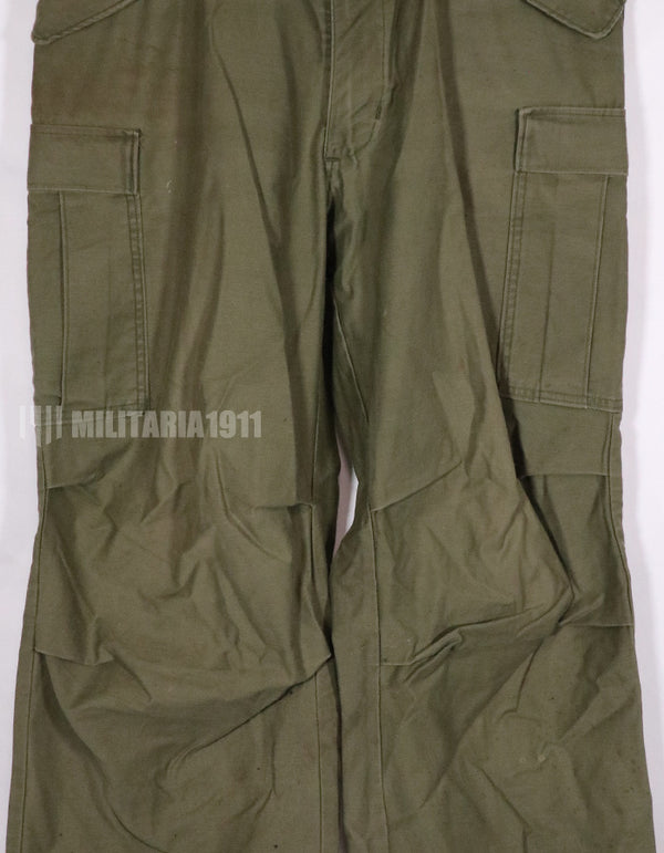実物　1974年製 M65 コットンフィールドパンツ　中古品　退色あり