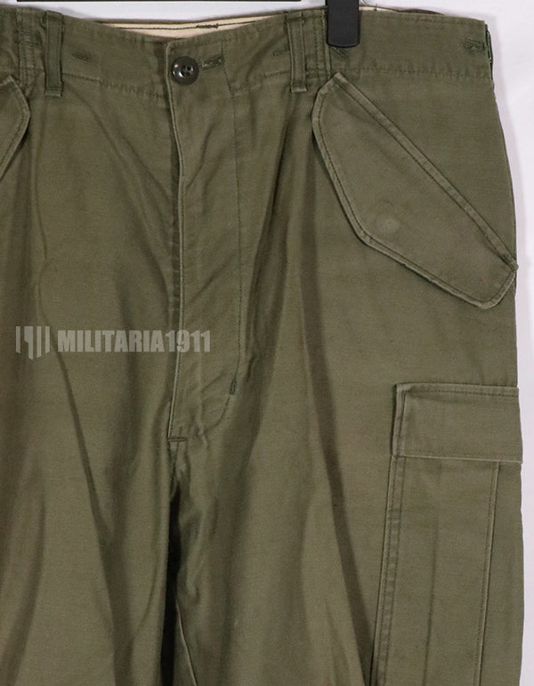 実物　1974年製 M65 コットンフィールドパンツ　中古品　退色あり