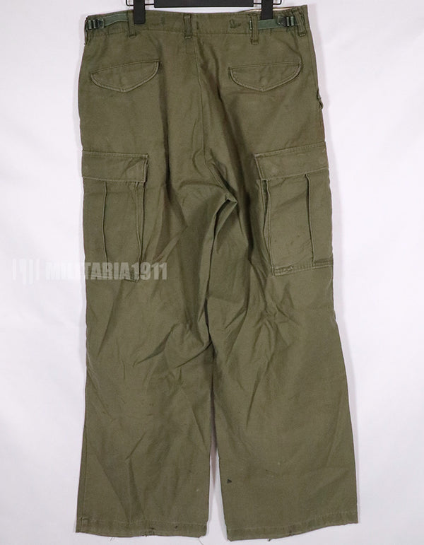 実物　1974年製 M65 コットンフィールドパンツ　中古品　退色あり