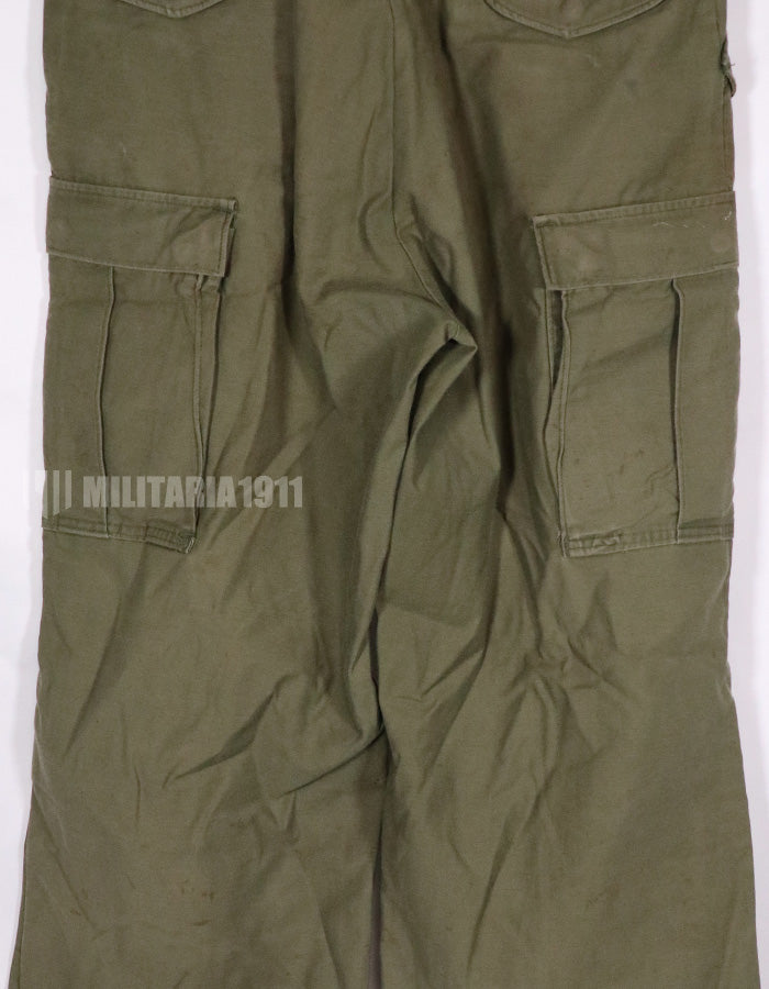 実物　1974年製 M65 コットンフィールドパンツ　中古品　退色あり
