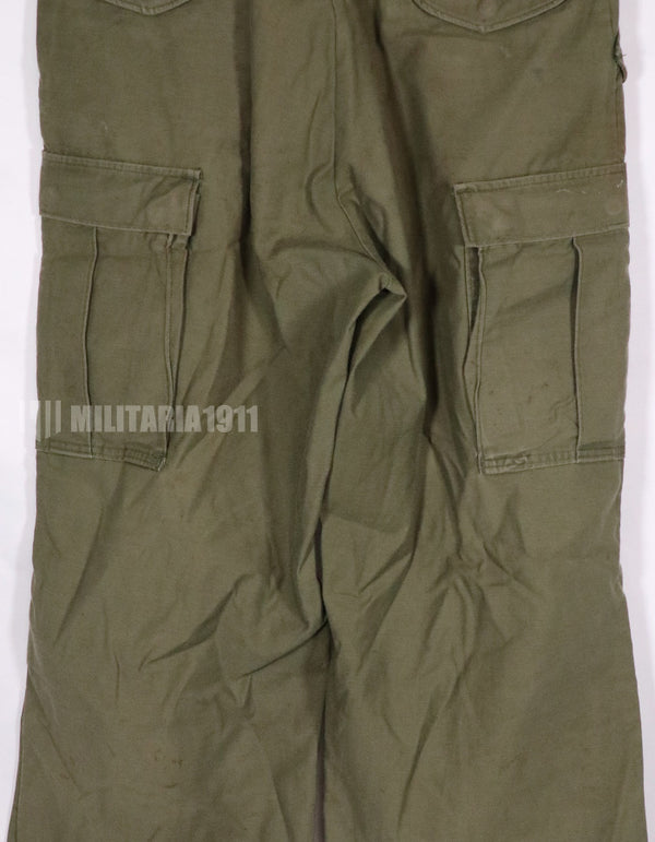 実物　1974年製 M65 コットンフィールドパンツ　中古品　退色あり