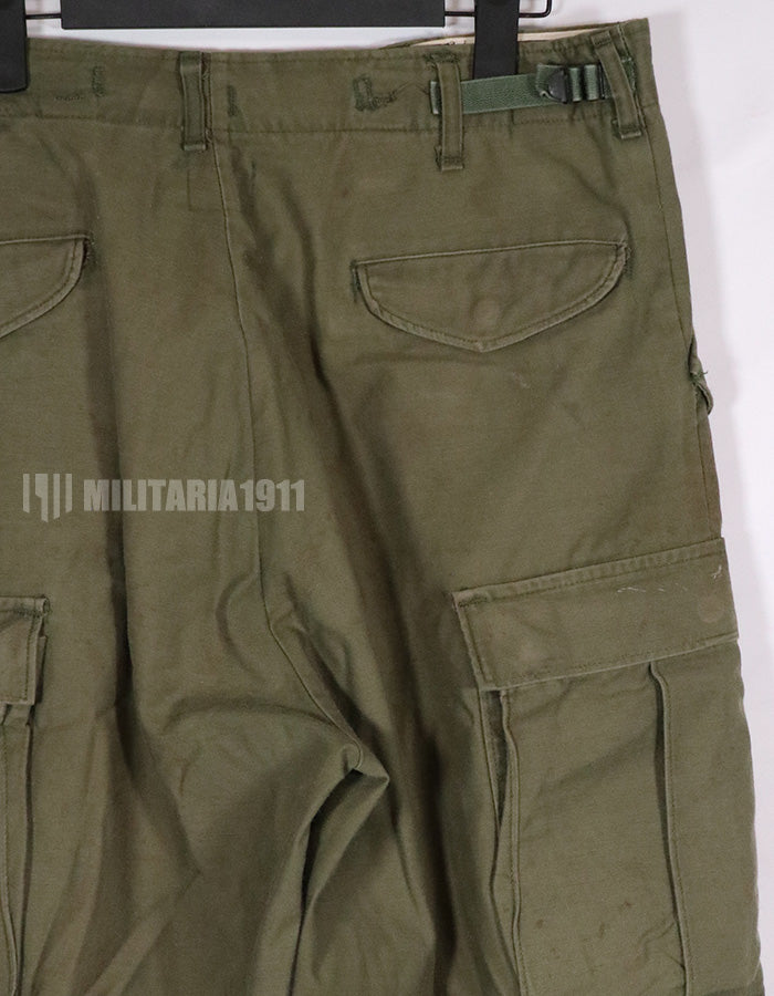 実物　1974年製 M65 コットンフィールドパンツ　中古品　退色あり