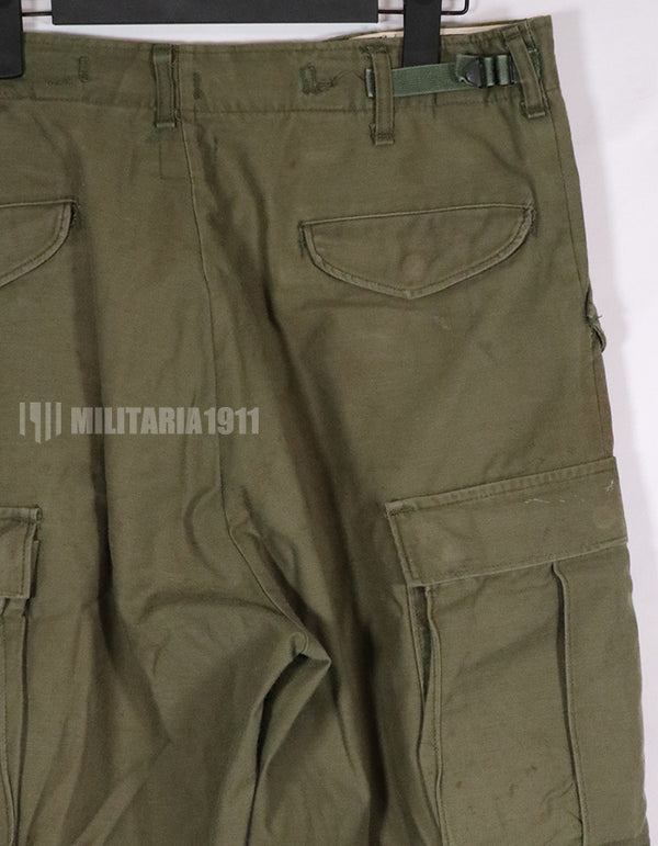 実物　1974年製 M65 コットンフィールドパンツ　中古品　退色あり