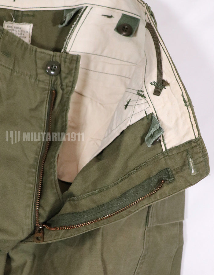 実物　1974年製 M65 コットンフィールドパンツ　中古品　退色あり