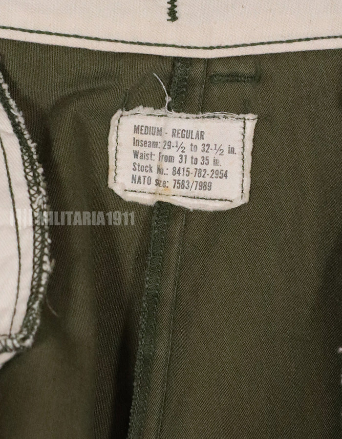 実物　1974年製 M65 コットンフィールドパンツ　中古品　退色あり