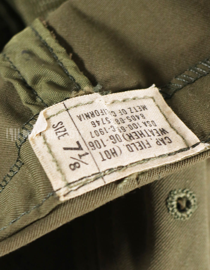 実物　アメリカ陸軍　ホットウェザー用フィールドキャップ　程度良好　中古品