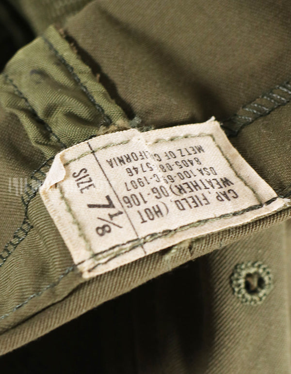 実物　アメリカ陸軍　ホットウェザー用フィールドキャップ　程度良好　中古品