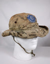 Real South Vietnam National Field Police Cloud Camouflage Boonei Hat with Patch (retrofitted)
