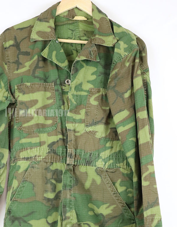 レプリカ扱い　実物ERDL生地使用　カバーオール　ハンティング用民生品　中古品