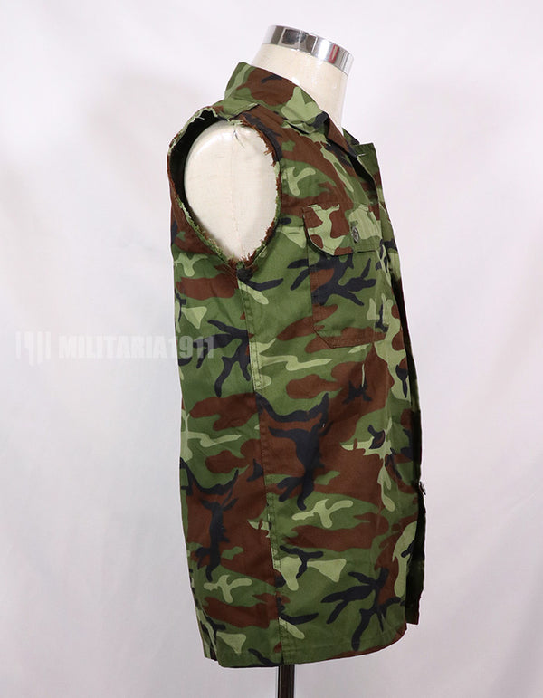 レプリカ　南ベトナムレンジャー リーフカモフラージュ　ノースリーブシャツ　中古品