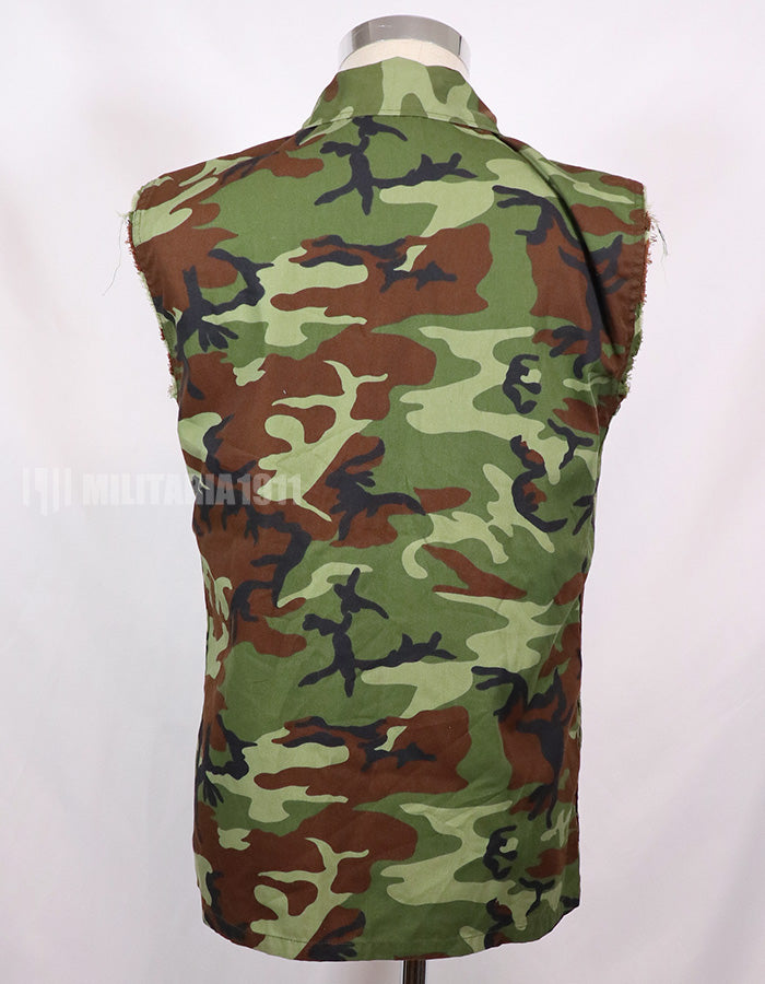 レプリカ　南ベトナムレンジャー リーフカモフラージュ　ノースリーブシャツ　中古品