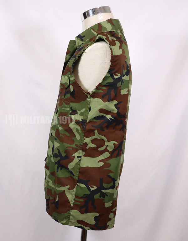 レプリカ　南ベトナムレンジャー リーフカモフラージュ　ノースリーブシャツ　中古品