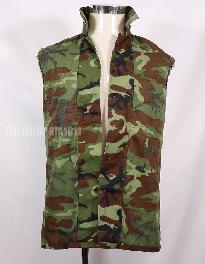 レプリカ　南ベトナムレンジャー リーフカモフラージュ　ノースリーブシャツ　中古品