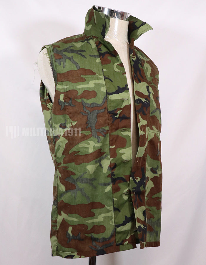 レプリカ　南ベトナムレンジャー リーフカモフラージュ　ノースリーブシャツ　中古品