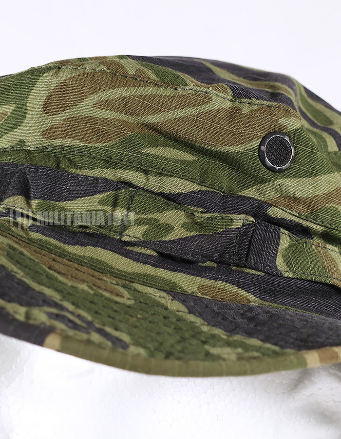 実物生地使用　タイガーストライプ　ロングブリムブーニーハット　レプリカ　複数在庫　中古品