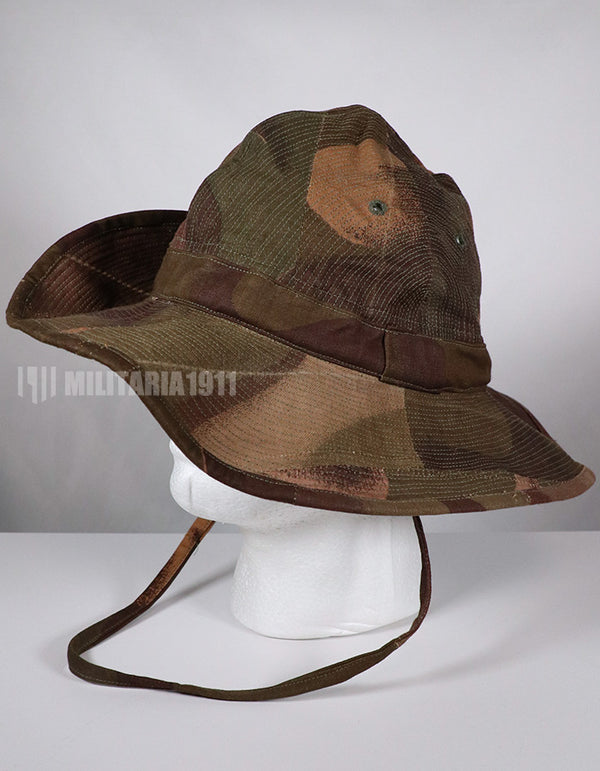 実物生地レプリカ　フランス軍　南ベトナム陸軍　ウィンドプルーフカモフラージュ　ブッシュハット　中古品