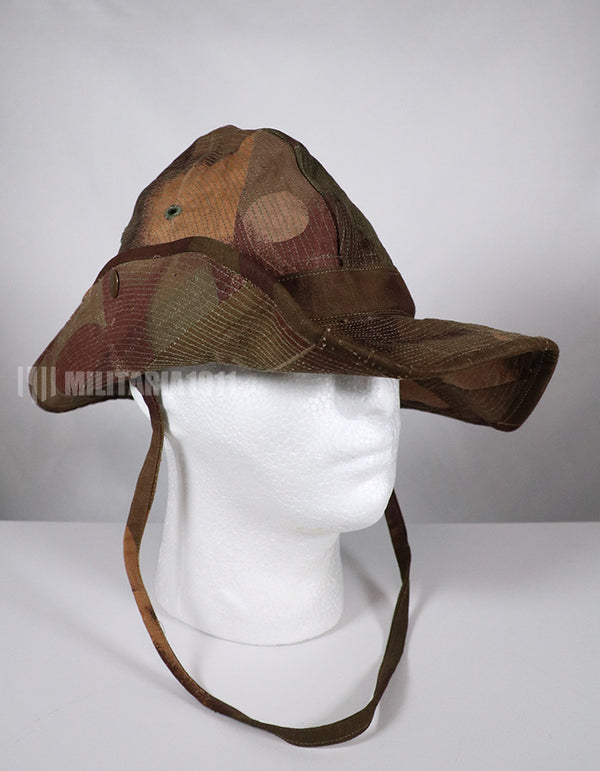 実物生地レプリカ　フランス軍　南ベトナム陸軍　ウィンドプルーフカモフラージュ　ブッシュハット　中古品