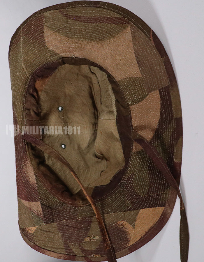 実物生地レプリカ　フランス軍　南ベトナム陸軍　ウィンドプルーフカモフラージュ　ブッシュハット　中古品