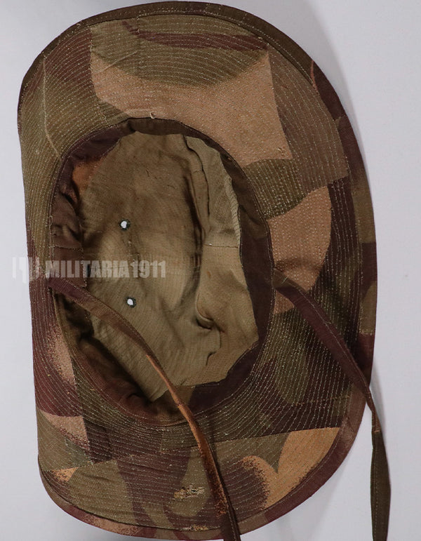 実物生地レプリカ　フランス軍　南ベトナム陸軍　ウィンドプルーフカモフラージュ　ブッシュハット　中古品