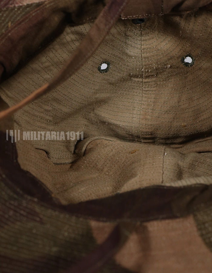 実物生地レプリカ　フランス軍　南ベトナム陸軍　ウィンドプルーフカモフラージュ　ブッシュハット　中古品