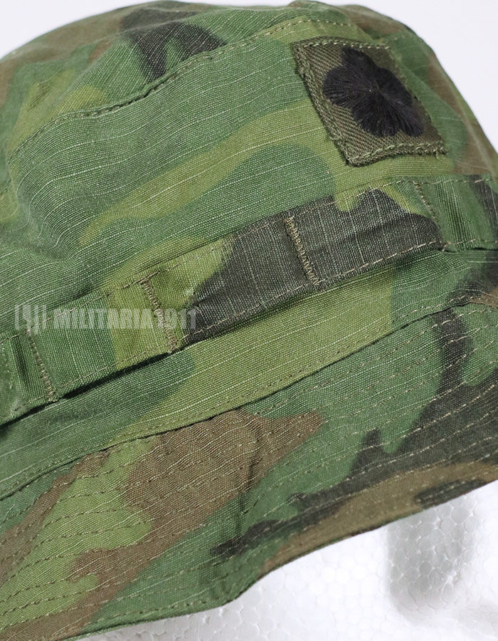 レプリカ　ERDL ショートブリムブーニーハット　ARVN 階級章付き